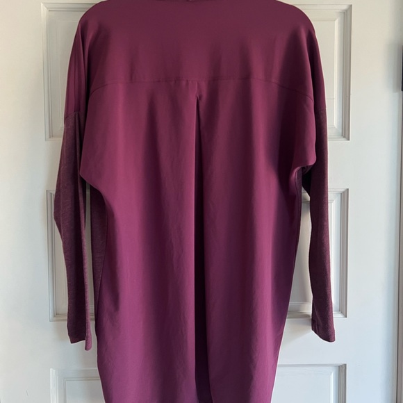 Women's Plum Open Front Cardigan - Picture 2 of 3